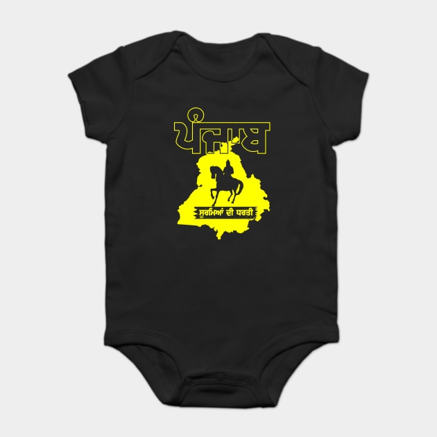 PUNJAB HEROES - PUNJABI SOORME Baby Bodysuit by PUNJABISTYL